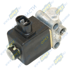 КЭМ 10-04 Клапан электромагнитный 24В, L=85; фишка 2 плос. клеммы, КамАЗ, МАЗ; являются составляющими блока клапанов БЭК 37.000 Объединение Родина